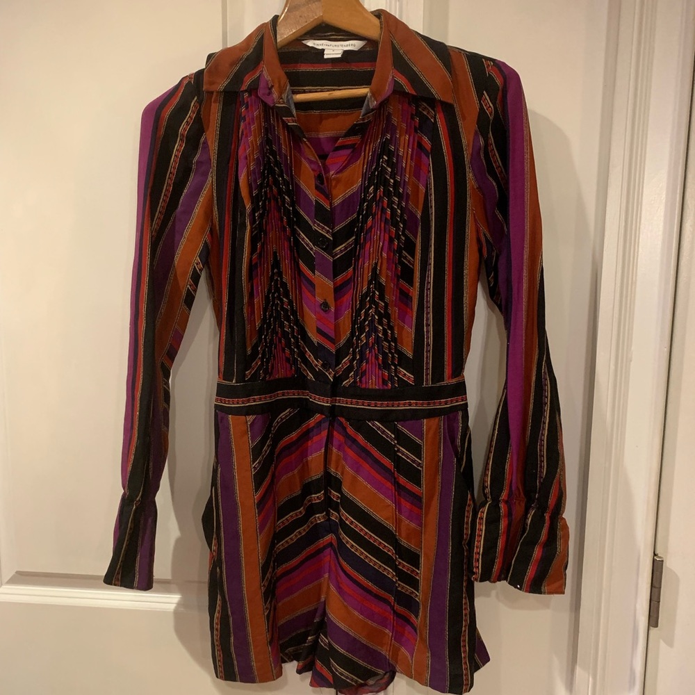 FAB-U-LOUS! Diane Von Furstenberg silk blend romper🎉🎉 - Picture 4 of 12